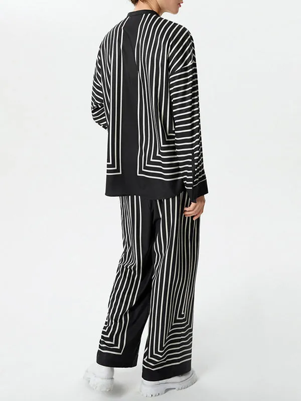 Mens Striped Long Sleeve Two Pieces Outfits SKUK51721 sold by Incerunmen product image thumbnail 4