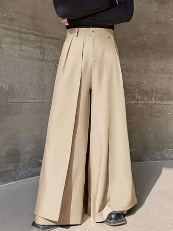 Mens Solid Patchwork Casual Loose Pants SKUK57433 sold by Incerunmen product image thumbnail 5