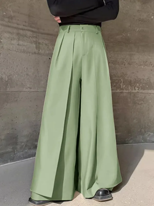 Mens Solid Patchwork Casual Loose Pants SKUK57433 sold by Incerunmen product image thumbnail 3