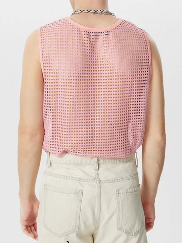 Mens Mesh See Through Sleeveless Vest SKUK51021 sold by Incerunmen product image thumbnail 4