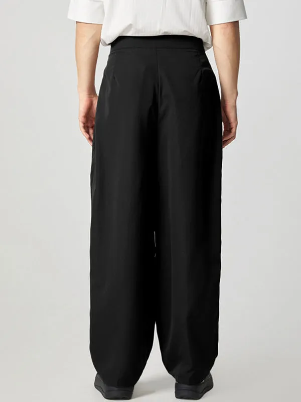 Mens Solid Color Pleated Casual Pants SKUK51168 sold by Incerunmen product image thumbnail 3