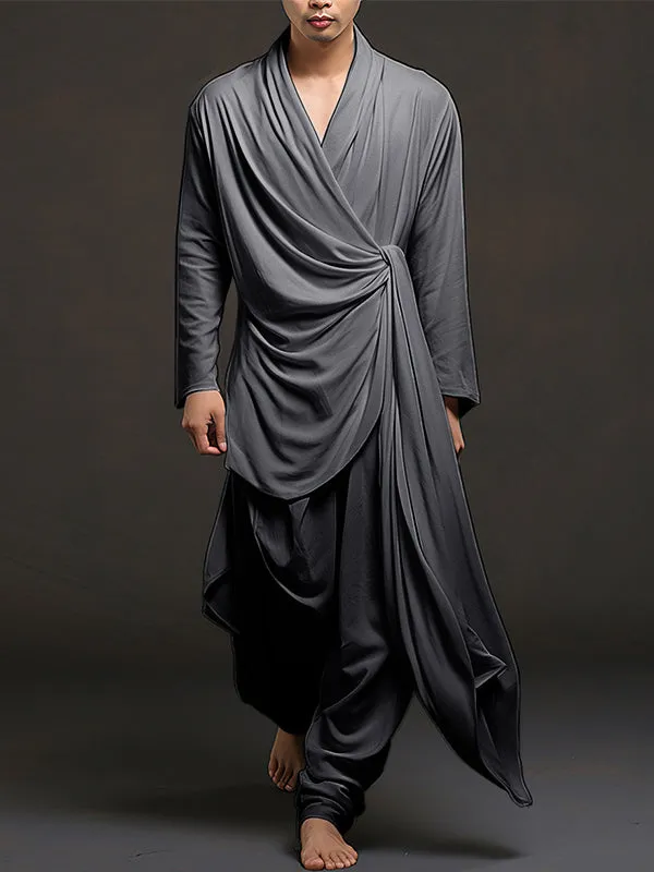 Mens Irregular Design Solid Two Pieces Outfits SKUK48905 sold by Incerunmen product image thumbnail 2