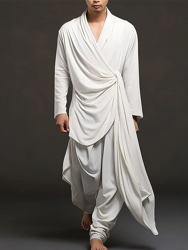 Mens Irregular Design Solid Two Pieces Outfits SKUK48905 sold by Incerunmen