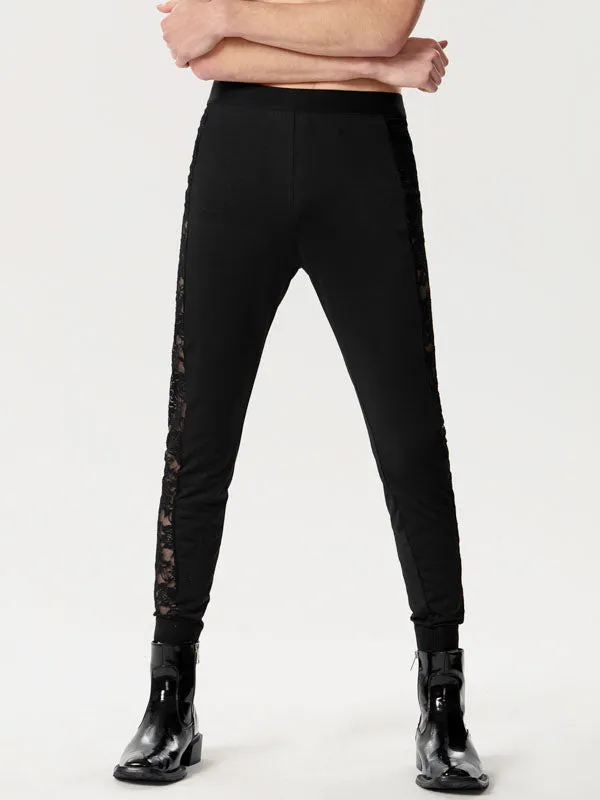 Mens Lace Patchwork See Through Elastic Pants SKUK50906 sold by Incerunmen product image thumbnail 2