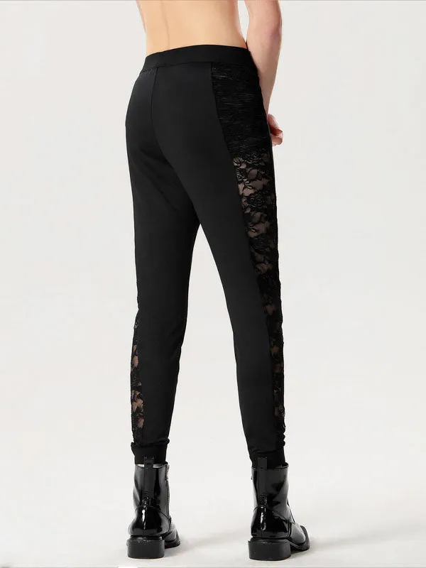 Mens Lace Patchwork See Through Elastic Pants SKUK50906 sold by Incerunmen product image thumbnail 4