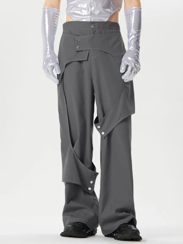Mens Metal Button Deconstruction Design Pants SKUK45352 sold by Incerunmen product image thumbnail 5
