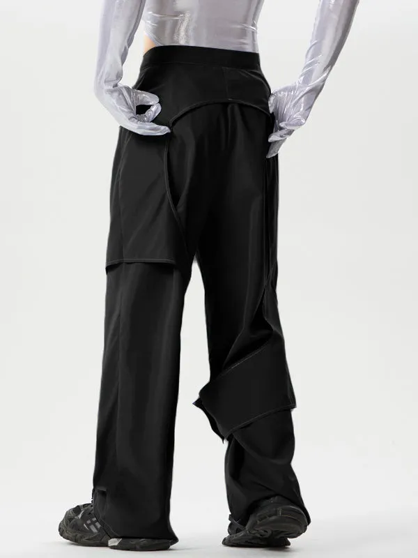 Mens Metal Button Deconstruction Design Pants SKUK45352 sold by Incerunmen product image thumbnail 3