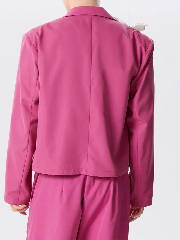 Mens Butterfly Applique Double Breasted Casual Blazer SKUK43048 sold by Incerunmen product image thumbnail 4