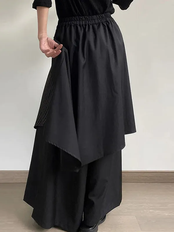 Mens Striped Patchwork Layered Casual Skirt SKUK44476 sold by Incerunmen product image thumbnail 3