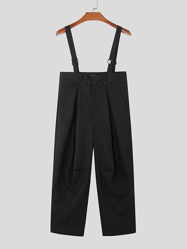 Mens Solid Pleated Casual Overall With Pocket SKUK37819 sold by Incerunmen product image thumbnail 5