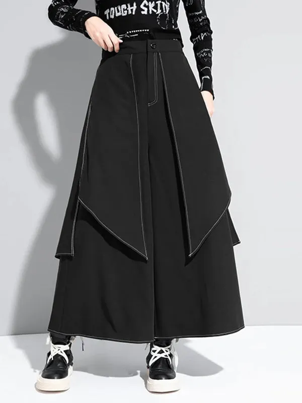 Mens Topstitching Irregular Layered Design Pants SKUK32791 sold by Incerunmen