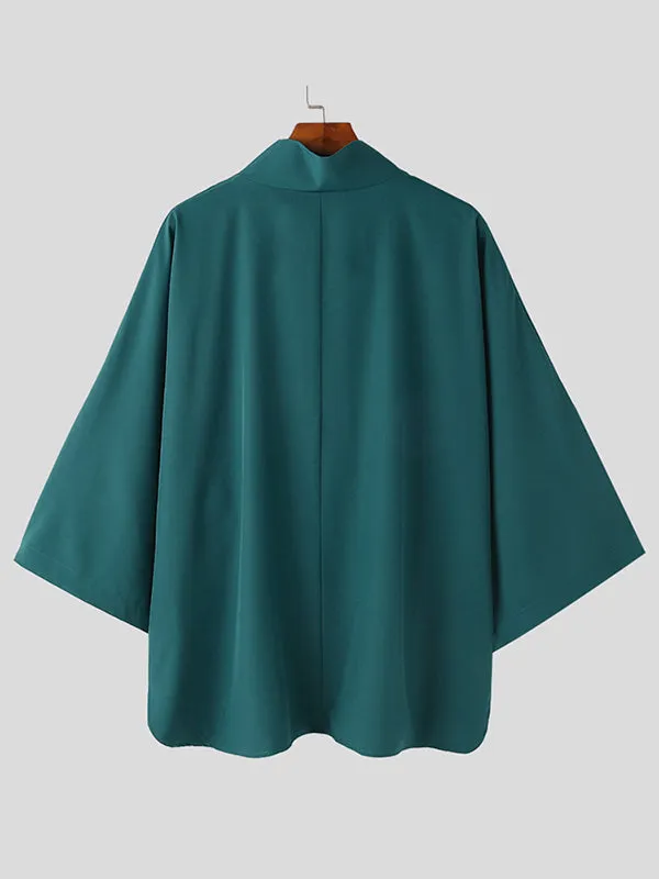 Mens Solid Cowl Neck Casual Shirt SKUK30292 sold by Incerunmen product image thumbnail 5