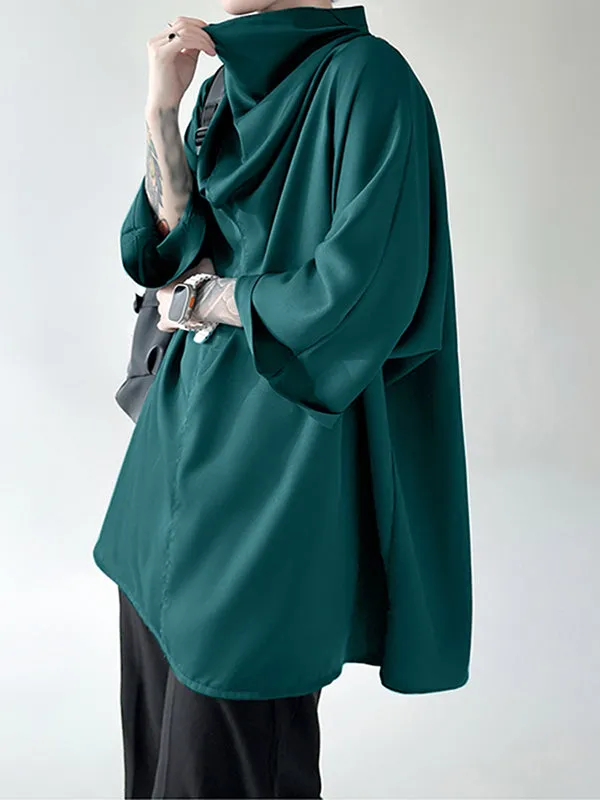 Mens Solid Cowl Neck Casual Shirt SKUK30292 sold by Incerunmen product image thumbnail 3