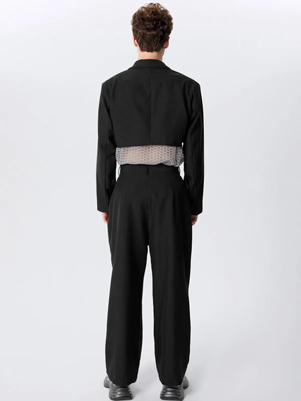 Mens Irregular Hem Blazer Two Pieces Outfits SKUK22854 sold by Incerunmen product image thumbnail 3