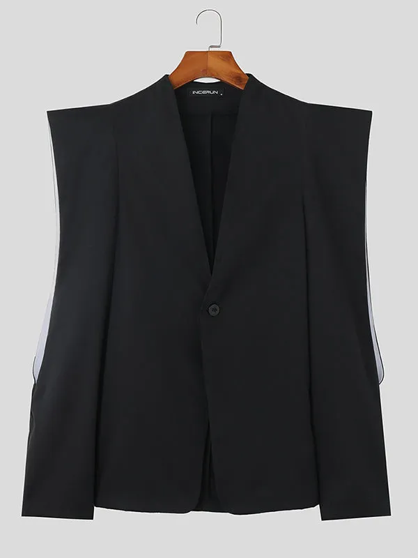 Mens Steampunk Cutout Sleeve Solid Blazer SKUK24881 sold by Incerunmen product image thumbnail 4