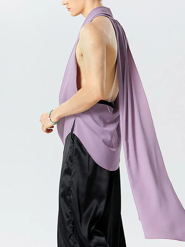 Mens Cowl Neck O-Ring Linked Irregular Vest SKUK14308 sold by Incerunmen product image thumbnail 2