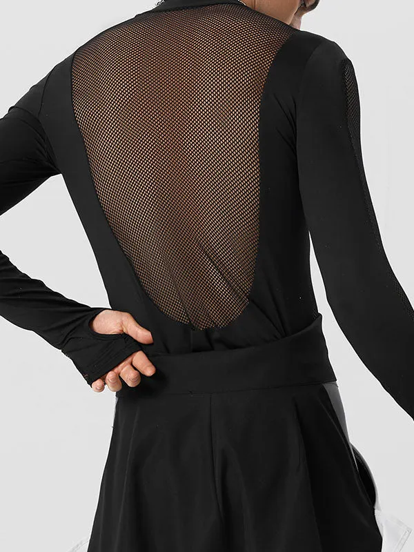 Mens Mesh Patchwork Half-Collar Bodysuit SKUK05972 sold by Incerunmen product image thumbnail 3