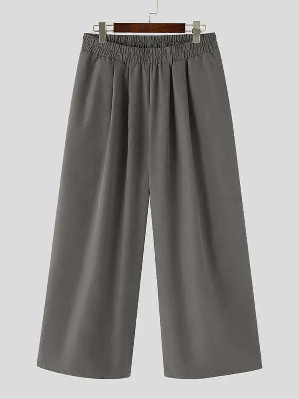 Mens Solid Pocket Loose Wide Leg Samurai Pants SKUJ94380 sold by Incerunmen product image thumbnail 4