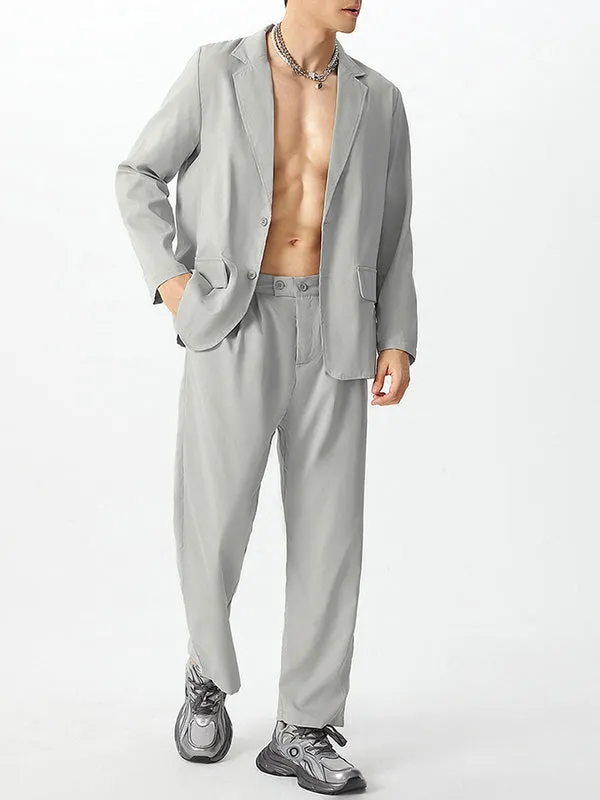 Mens Solid Long Sleeve Two Pieces Outfits SKUJ90773 sold by Incerunmen product image thumbnail 5