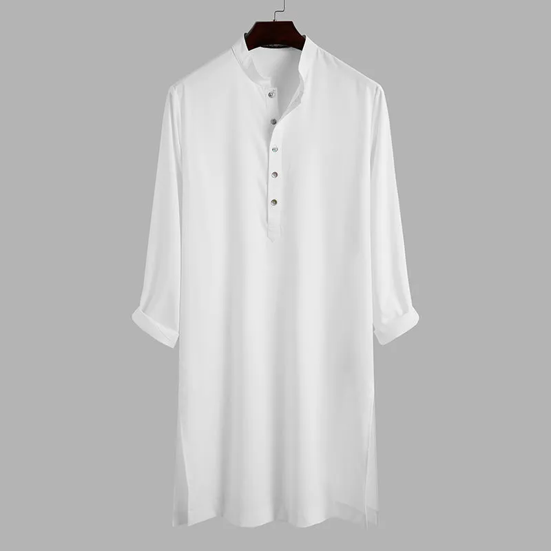 Mens Stand-up Collar Long-sleeved Robes SKUG63065 sold by Incerunmen product image thumbnail 4