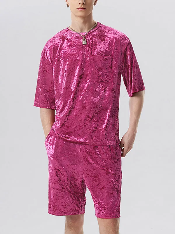 Mens Velvet Pocket Jogger 2 Piece Set SKUJ26881 sold by Incerunmen product image thumbnail 3