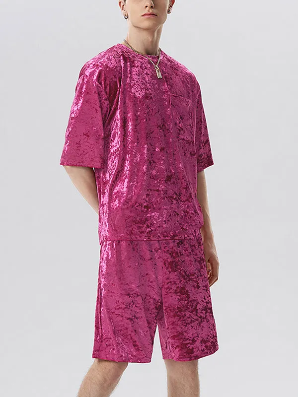 Mens Velvet Pocket Jogger 2 Piece Set SKUJ26881 sold by Incerunmen product image thumbnail 4