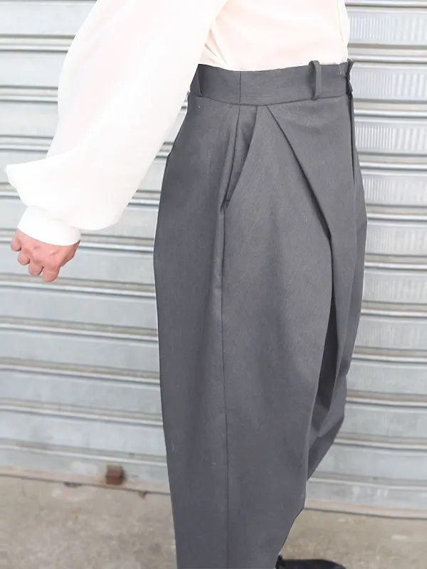 Mens Plain Cross Pleated Pants SKUJ14195 sold by Incerunmen product image thumbnail 3