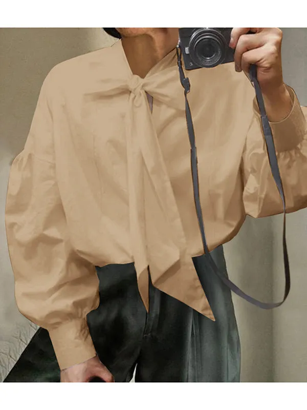 Mens Puff Sleeve Bow Shirt SKUJ09697 sold by Incerunmen product image thumbnail 2