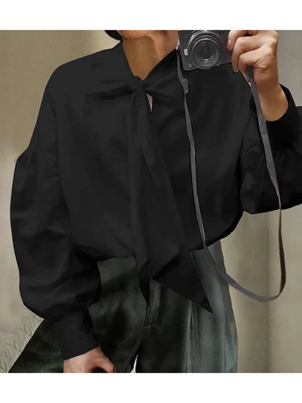 Mens Puff Sleeve Bow Shirt SKUJ09697 sold by Incerunmen product image thumbnail 3