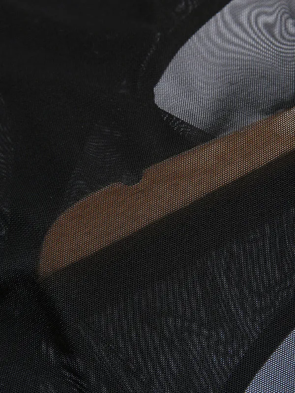 Mens Irregular Mesh Long-sleeved Triangle Bodysuit SKUI69689 sold by Incerunmen product image thumbnail 4