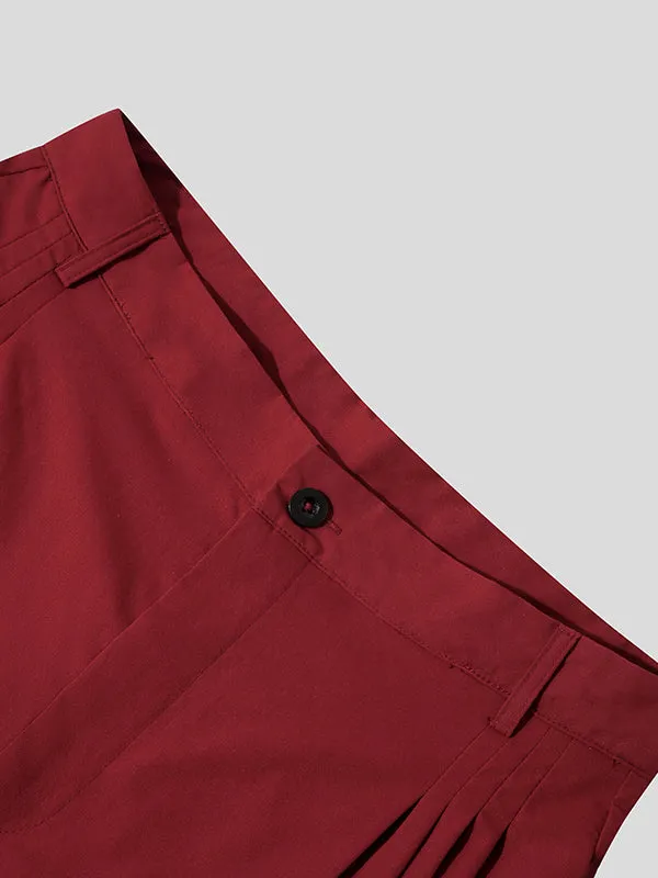 Mens Pleated High Waisted Wide-leg Pants SKUI71146 sold by Incerunmen product image thumbnail 5