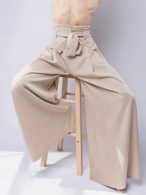 Mens Loose High-waisted Straight-leg Pants SKUI61770 sold by Incerunmen product image thumbnail 2