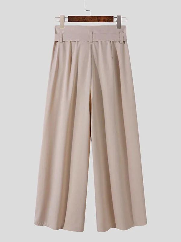 Mens Loose High-waisted Straight-leg Pants SKUI61770 sold by Incerunmen product image thumbnail 4