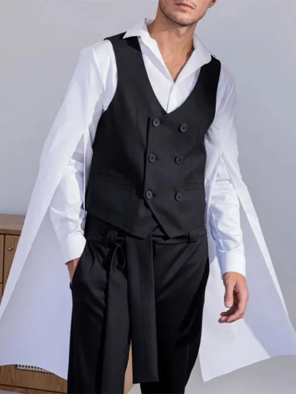 Mens Irregular Flared Long-sleeved Loose Shirts SKUI53025 sold by Incerunmen product image thumbnail 3