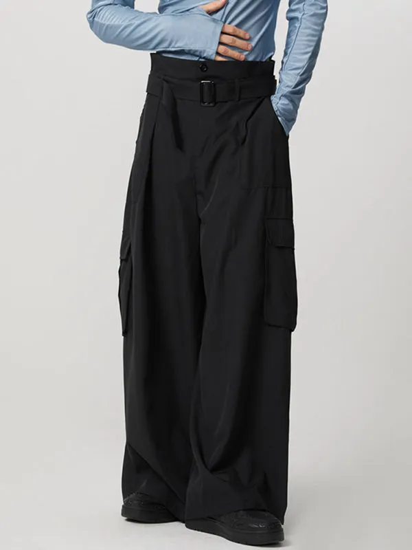 Mens Three-dimensional Pocket Belt Loose Pants SKUI47192 sold by Incerunmen product image thumbnail 2