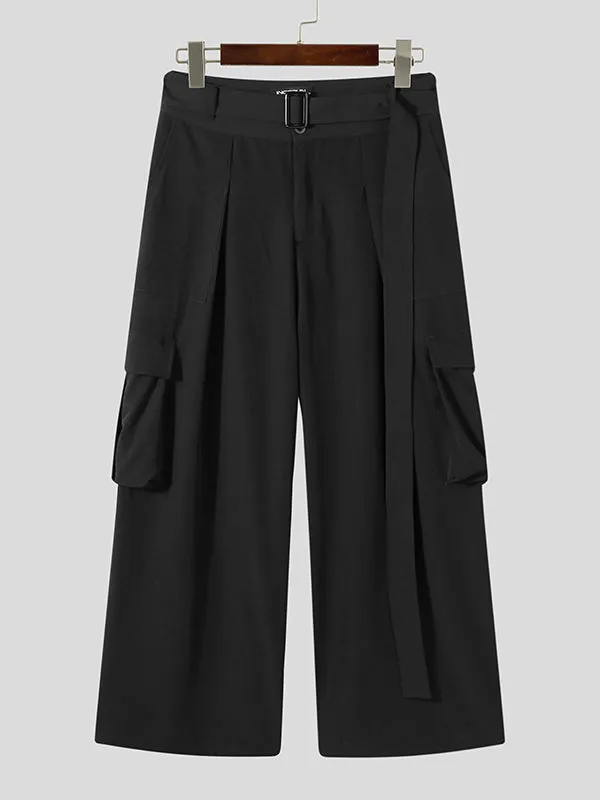 Mens Three-dimensional Pocket Belt Loose Pants SKUI47192 sold by Incerunmen product image thumbnail 4