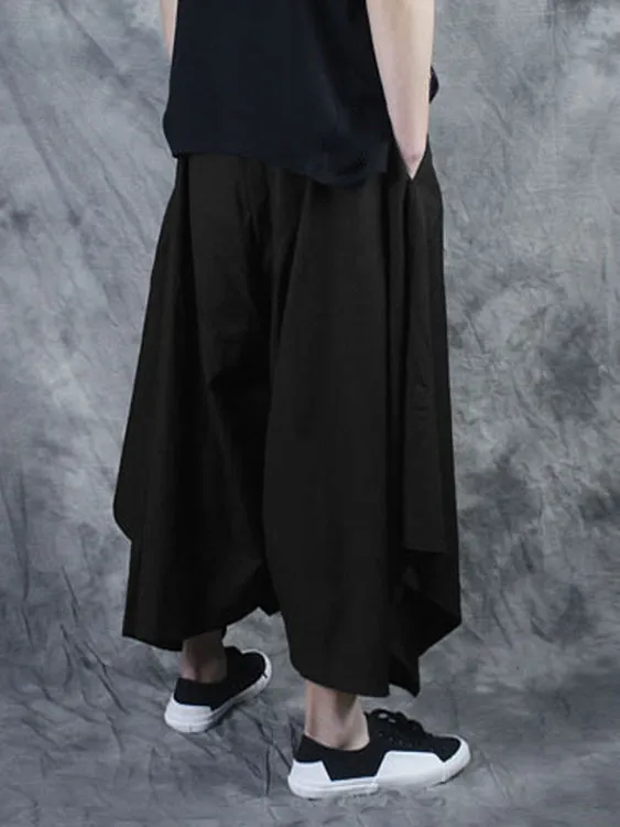 Mens Irregular Loose Cropped Culottes Pants SKUD95240 sold by Incerunmen product image thumbnail 2