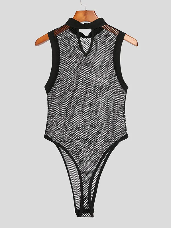 Mens Sexy Mesh Sleeveless Triangle Jumpsuit SKUI24872 sold by Incerunmen product image thumbnail 5