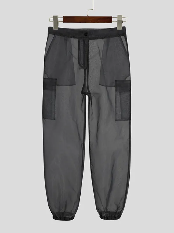 Men's Sexy See Through Mesh Pocket Pants SKUI08569 sold by Incerunmen product image thumbnail 3