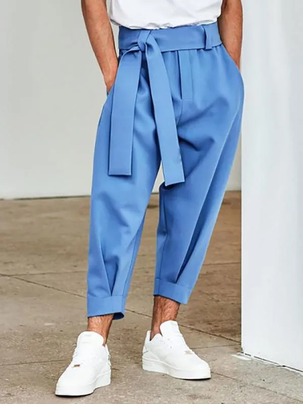 INCERUN Men's Casual Solid Color Loose Pants SKUH95615 sold by Incerunmen