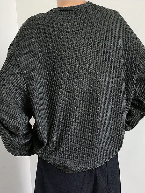 Mens Casual V-neck Pullover Long-sleeved T-Shirts SKUH76207 sold by Incerunmen product image thumbnail 2