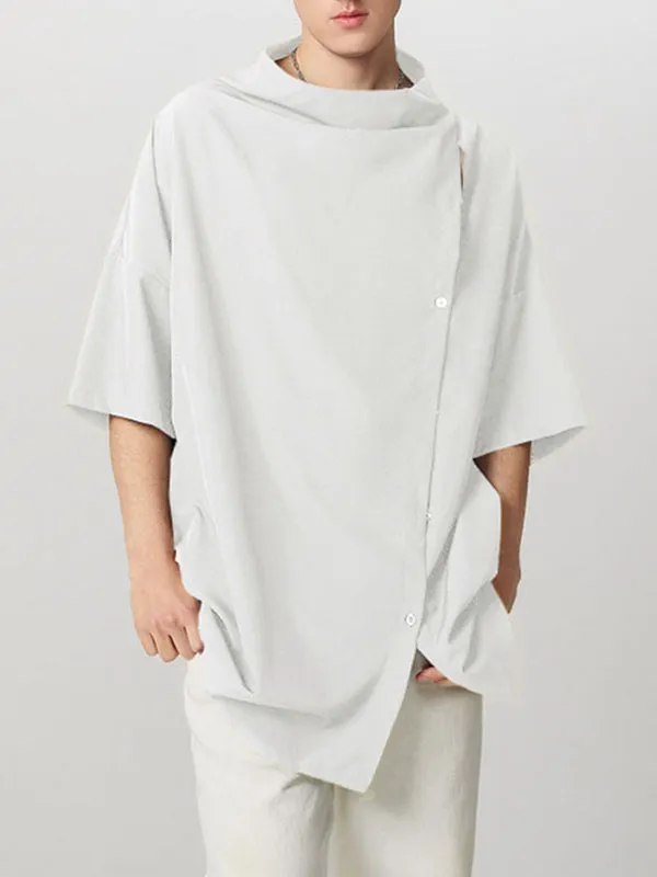 Mens Side Placket Casual Half Sleeves T-Shirt SKUH77553 sold by Incerunmen product image thumbnail 5