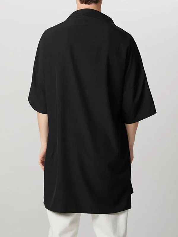 Mens Side Placket Casual Half Sleeves T-Shirt SKUH77553 sold by Incerunmen product image thumbnail 3