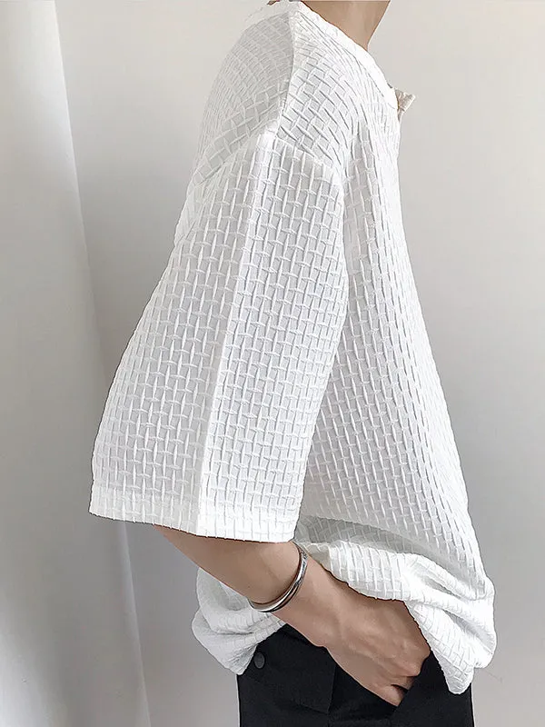 Mens V-neck Half-sleeve Solid Color T-Shirts SKUH76596 sold by Incerunmen product image thumbnail 5