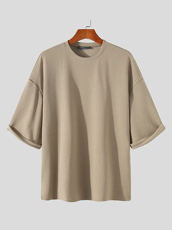 Mens Round Neck Half Sleeve T-Shirts SKUG82940 sold by Incerunmen product image thumbnail 5