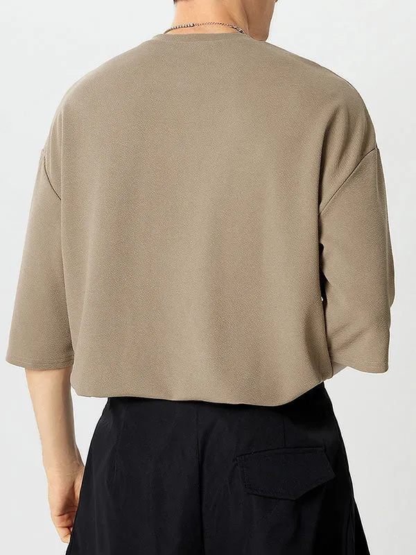 Mens Round Neck Half Sleeve T-Shirts SKUG82940 sold by Incerunmen product image thumbnail 2