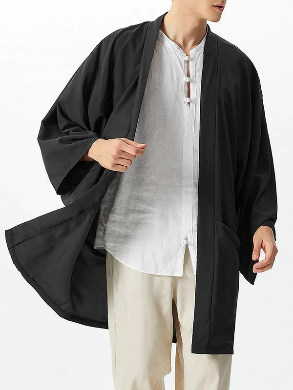 Men's Loose Retro Bat Sleeve Cardigan SKUE21473 sold by Incerunmen