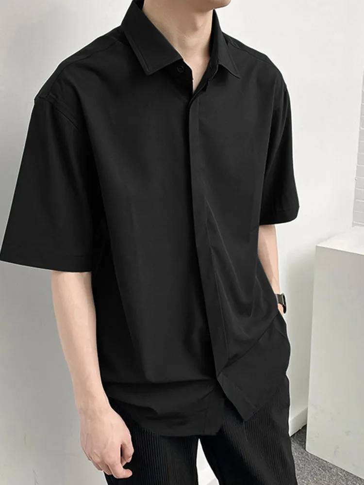 Mens Casual Solid Color Half Sleeve Shirts SKUG99732 sold by Incerunmen product image thumbnail 4