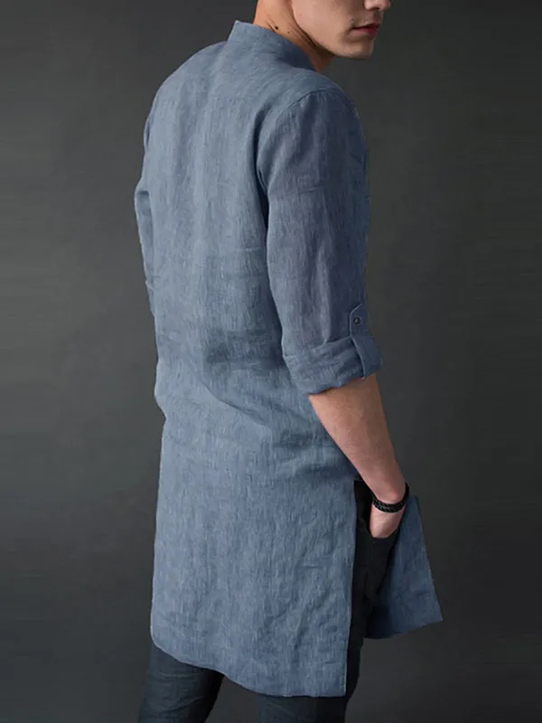 Men's Loose Long sleeve Mid-length Robe SKUB79199 sold by Incerunmen product image thumbnail 2