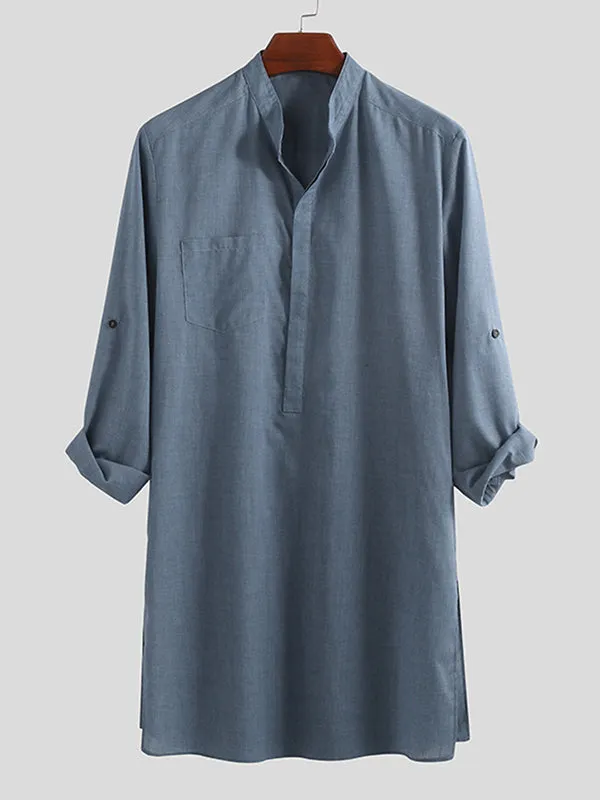 Men's Loose Long sleeve Mid-length Robe SKUB79199 sold by Incerunmen product image thumbnail 3